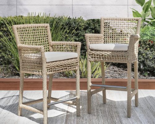 Classic Home Brisbane Bar Stool Natural - Image 6
