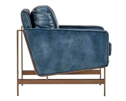 Classic Home Chazzie Club Chair Ocean Blue - Image 4