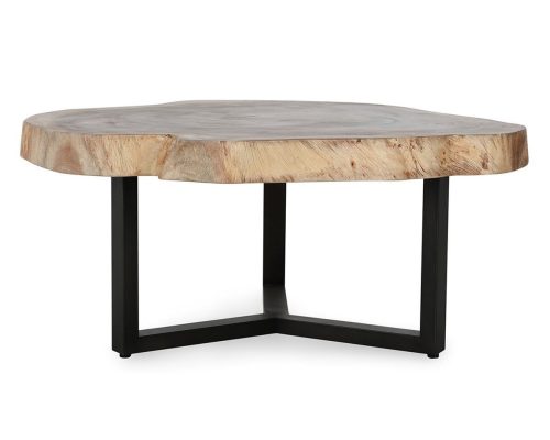 Classic Home Celine Live Edge Coffee Table Natural - Image 3