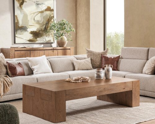 Classic Home Bristol 70" Coffee Table Cafe Brown - Image 6