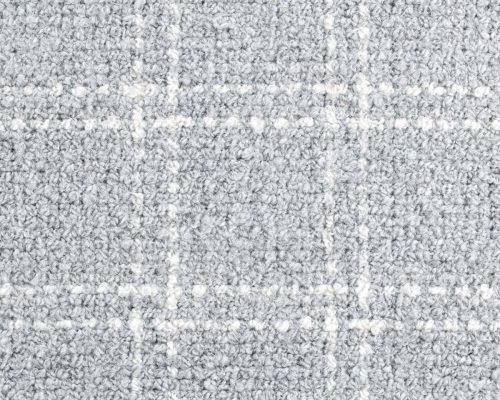 Classic Home Bradbury Wool Check Rug Pearl Gray - Image 11