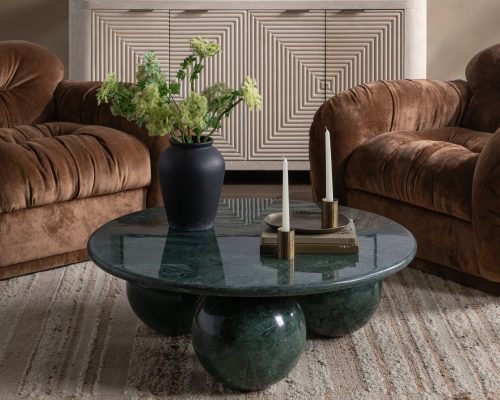 Classic Home Castello Round Coffee Table - Image 6
