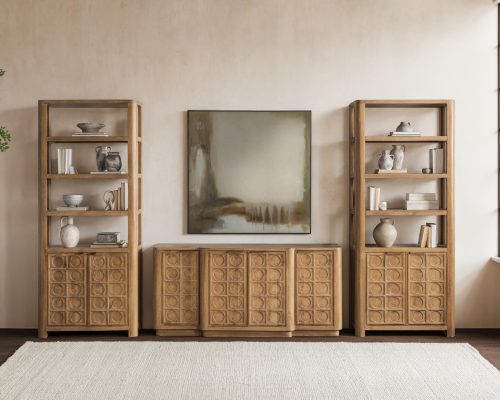 Classic Home Cleveland 4 Door Cabinet Santy Taupe - Image 8
