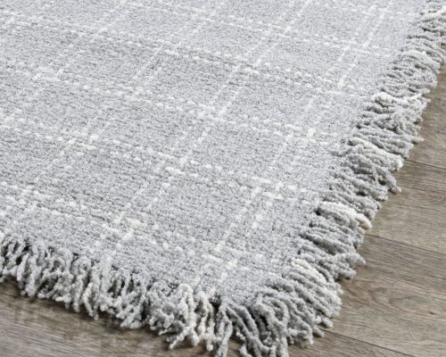 Classic Home Bradbury Wool Check Rug Pearl Gray - Image 19