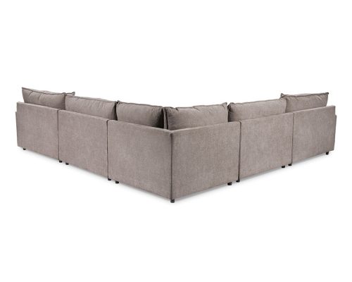 Classic Home Caplan 6 Piece Sectional With Ottoman - Image 4