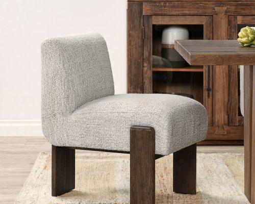 Classic Home Chelsea Upholstered Dining Chair Pixel Ivory