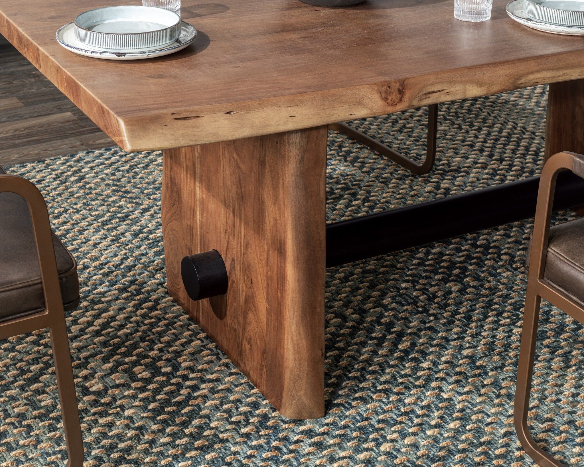 Classic Home Brinton 80" Dining Table Acorn Brown - Image 5