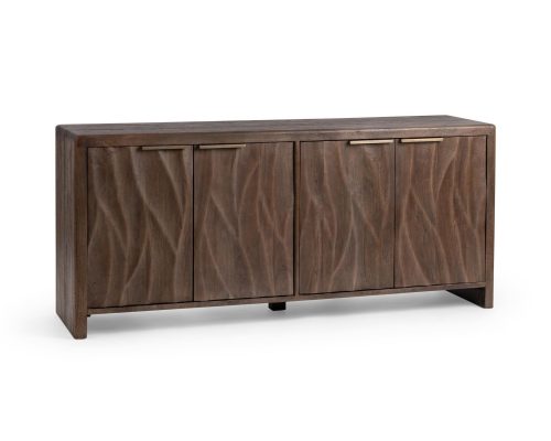 Classic Home Braxton 4 Door Cabinet Tundra Brown