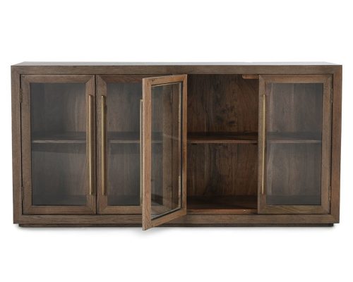 Classic Home Bradley 4 Door Sideboard Landmark Brown - Image 4