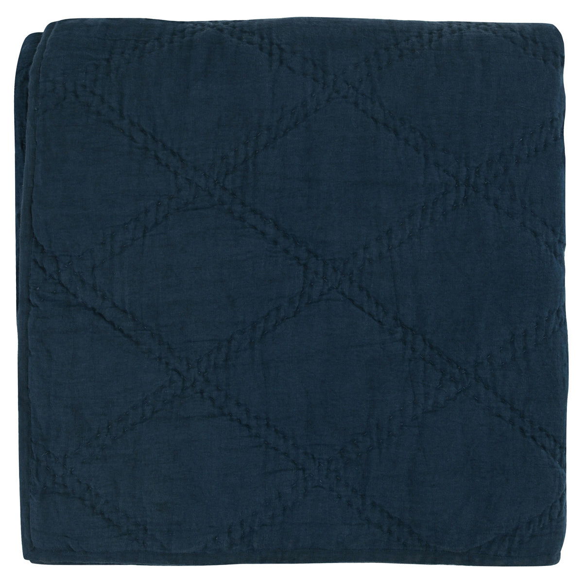 Classic Home Caleb Hand Stitched King Quilt Midnight Blue - Image 13
