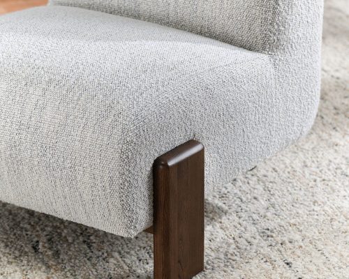 Classic Home Chelsea Accent Chair Ivory - Image 5