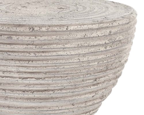 Classic Home Corey Outdoor Accent Table Light Gray - Image 4