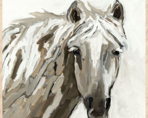 Classic Home Bronco Painting By Buddy Whitlock - Oak Natural