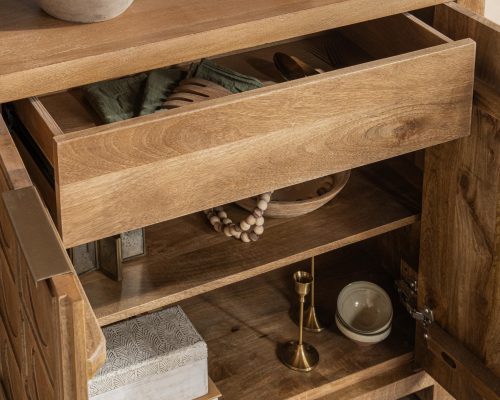 Classic Home Cleveland Bookcase Sandy Taupe - Image 9