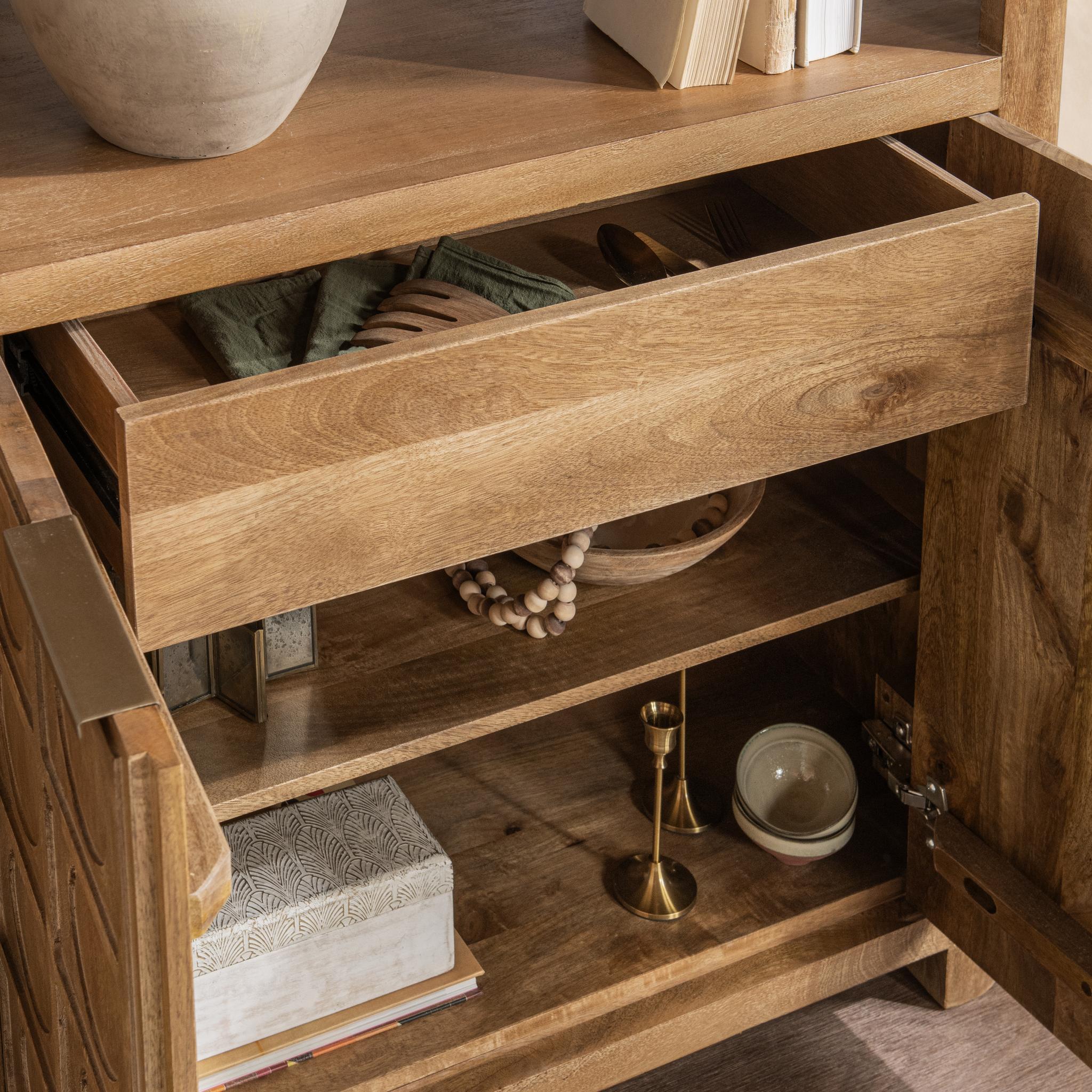 Classic Home Cleveland Bookcase Sandy Taupe - Image 9