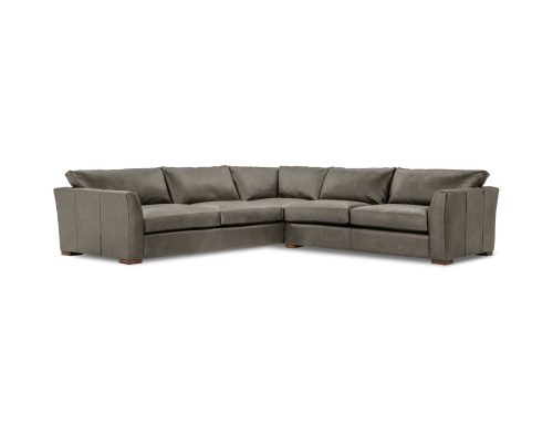 Classic Home Bryson Top Grain Leather 3 Piece Sectional Lush-Chocolate - Image 12