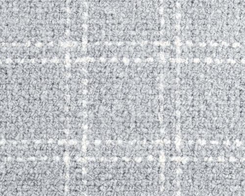 Classic Home Bradbury Wool Check Rug Pearl Gray - Image 9