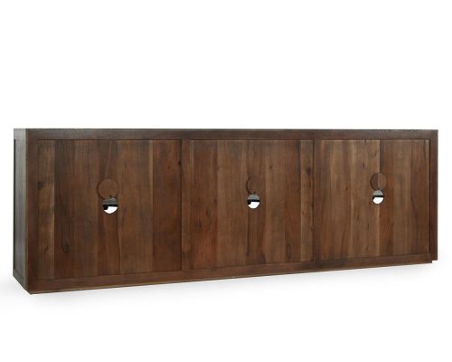 Classic Home Bradley Solid Wood 6 Door Cabinet Landmark Brown - Image 5