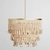 Classic Home Brittany Beaded Round Chandelier Natural