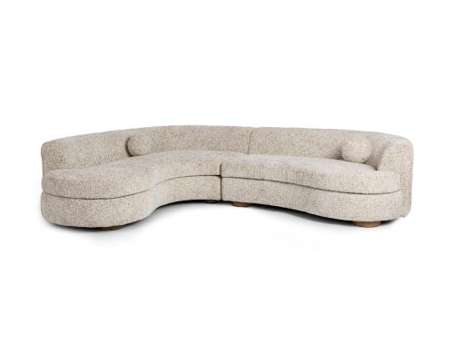 Classic Home Concord 2 Piece Sectional Frosty Oat - Image 2