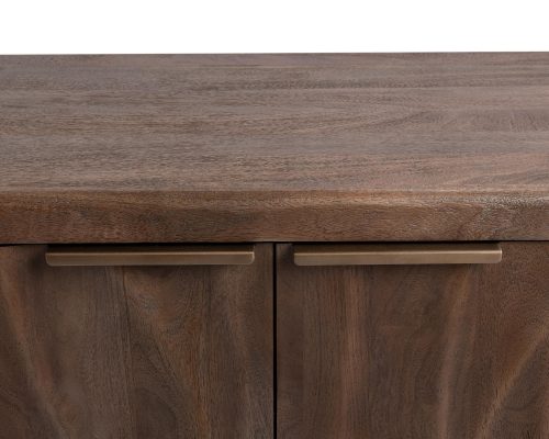 Classic Home Braxton 4 Door Cabinet Tundra Brown - Image 5