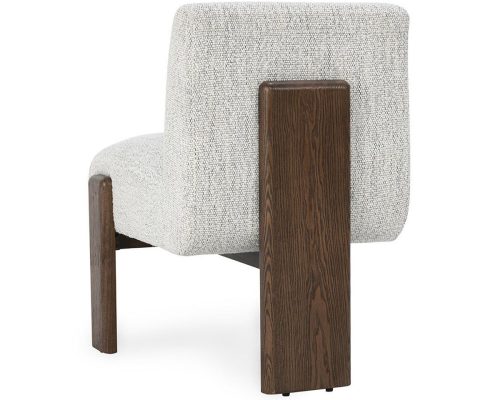 Classic Home Chelsea Upholstered Dining Chair Pixel Ivory - Image 5