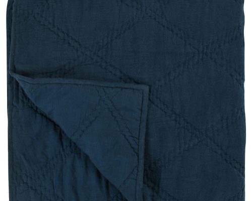 Classic Home Caleb Hand Stitched King Quilt Midnight Blue - Image 14