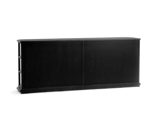 Classic Home Carson 4 Door Cabinet Loft Black - Image 5