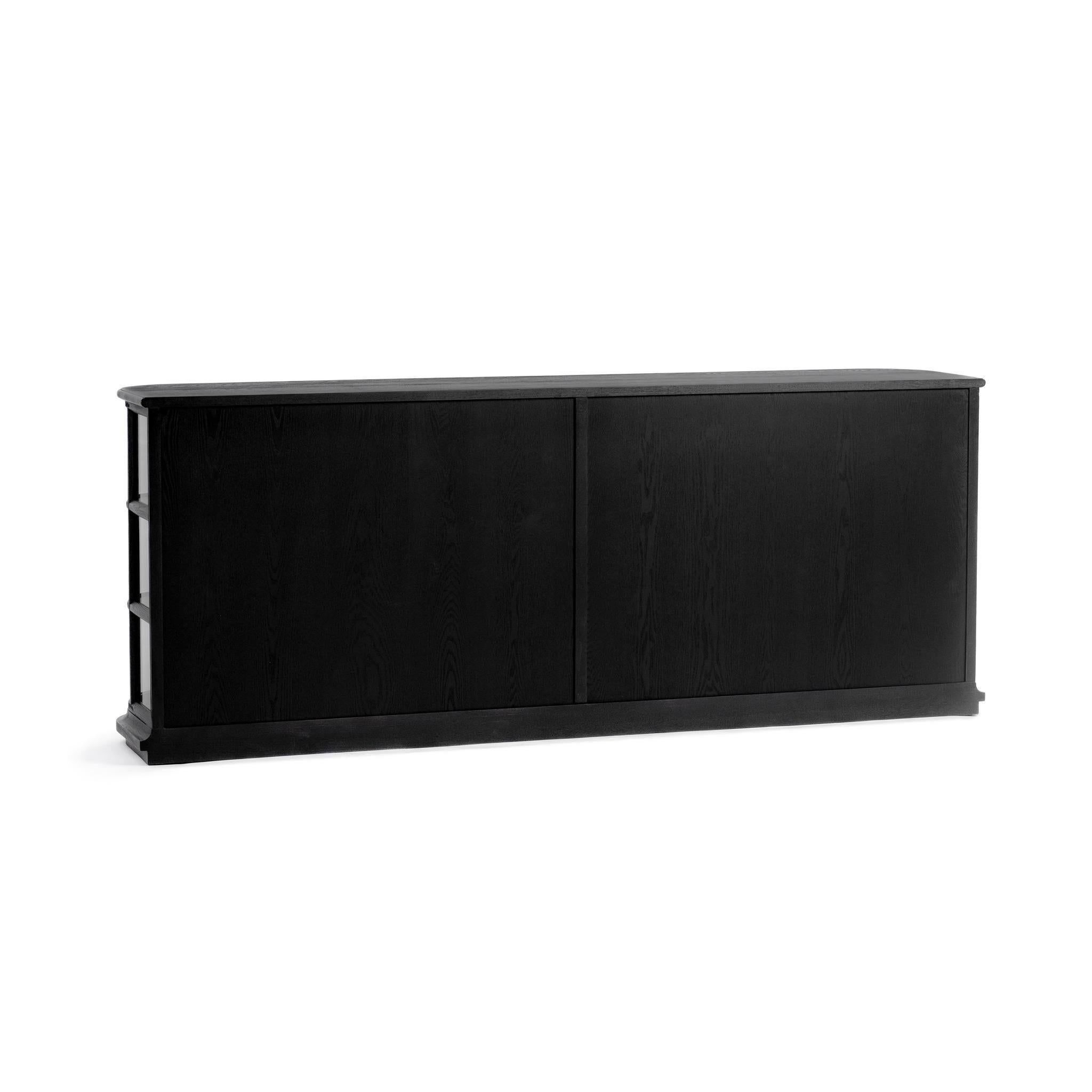 Classic Home Carson 4 Door Cabinet Loft Black - Image 5