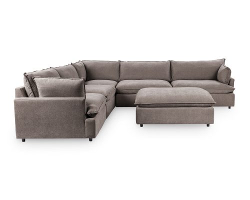 Alternative view of Classic Home Caplan 6 Piece Sectional With Ottoman