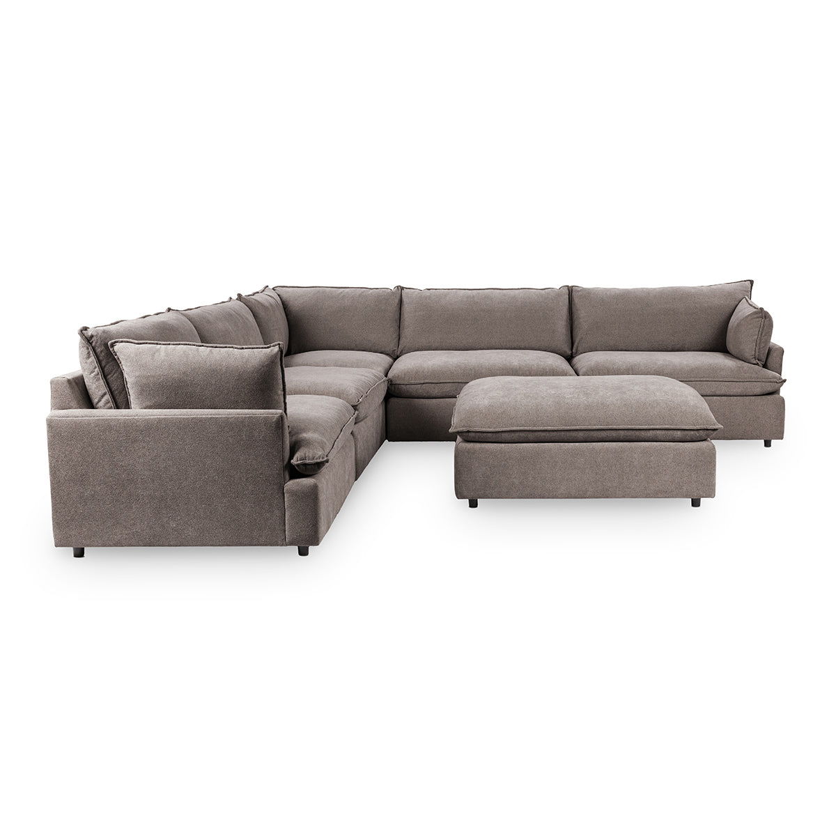 Classic Home Caplan 6 Piece Sectional With Ottoman - Image 2