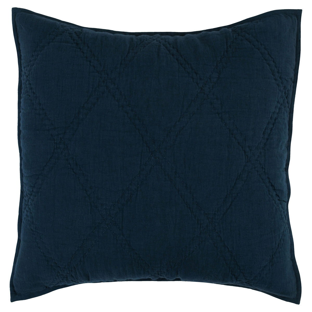 Classic Home Caleb Hand Stitched King Quilt Midnight Blue - Image 8