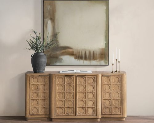 Classic Home Cleveland 4 Door Cabinet Santy Taupe