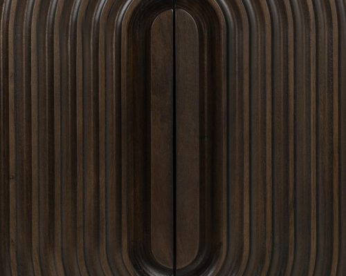 Classic Home Colson Mango Wood 4 Door Cabinet Dark Brown - Image 6