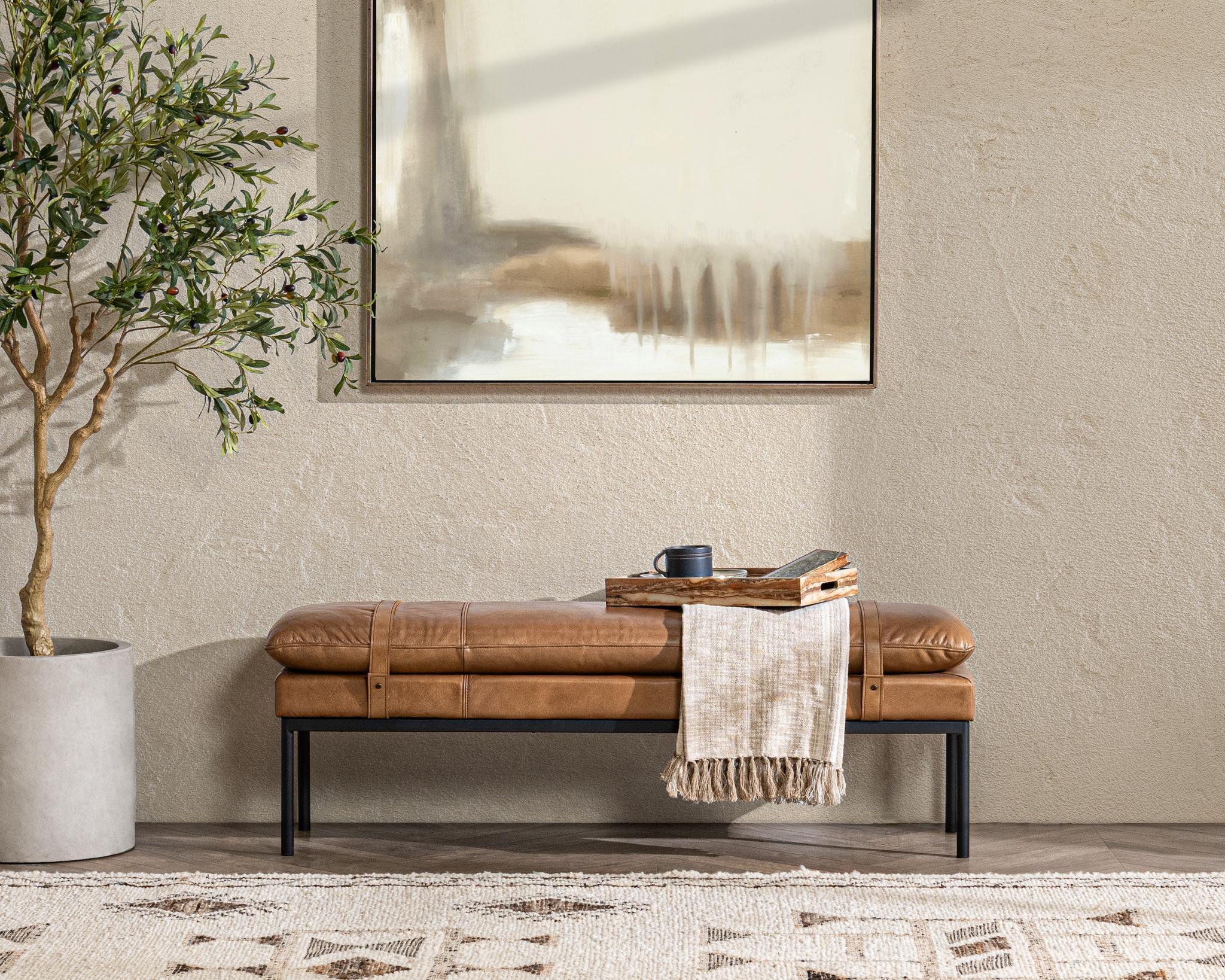Classic Home Celiah Bench Tan