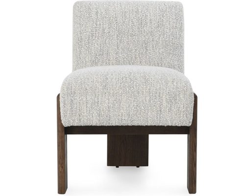 Classic Home Chelsea Upholstered Dining Chair Pixel Ivory - Image 3