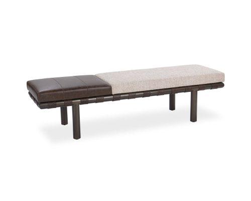 Alternative view of Classic Home Brooklyn Accent Bench Coco Latte