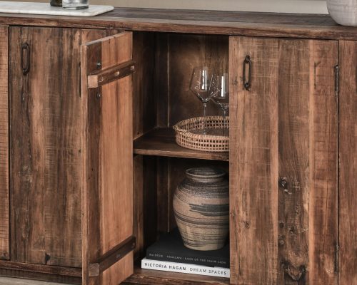 Classic Home Cleo 6 Door Buffet Natural - Image 9