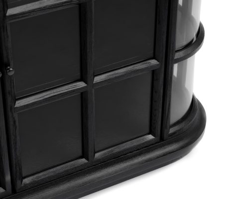 Classic Home Carson 4 Door Cabinet Loft Black - Image 6