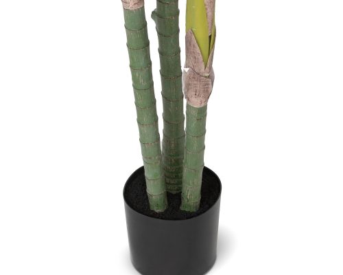 Alternative view of Park Hill Faux Palm with Weighted Black Pot, 82"