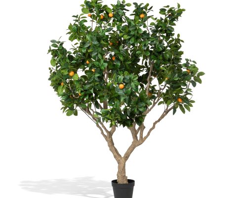 Park Hill Faux Orange Tree with Weighted Black Pot, 98"
