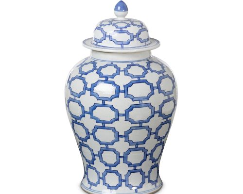 Park Hill Imperial Ceramic Ginger Jar, Blue and White