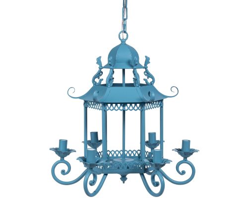 Alternative view of Park Hill Lotus Lantern, Blue
