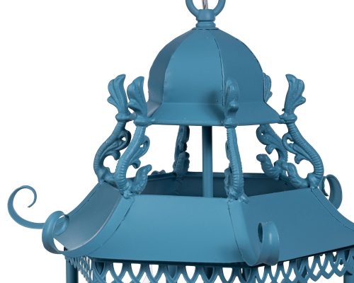 Park Hill Lotus Lantern, Blue - Image 3
