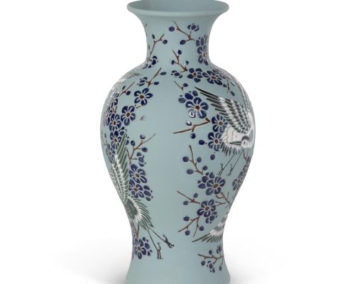 Alternative view of Park Hill Dynasty Vase, Soft Blue