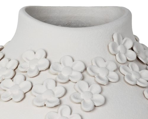 Park Hill La Fleur Vase, Large, Matte White - Image 3