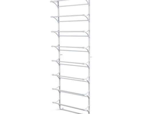 Park Hill Metal Wall Display Rack, White
