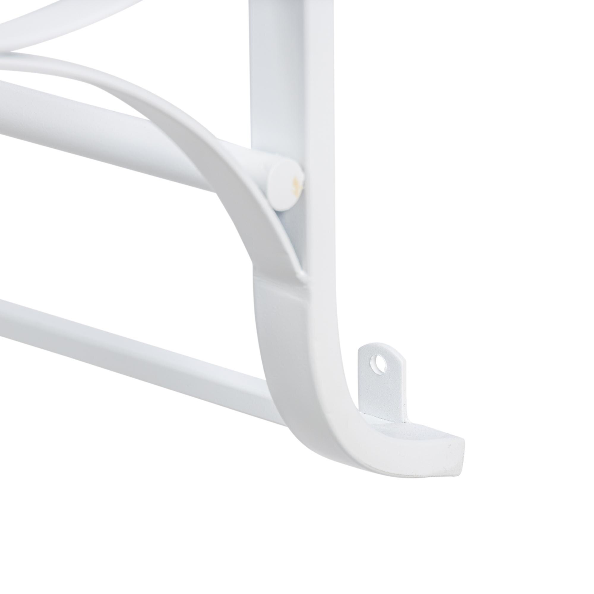 Park Hill Metal Wall Display Rack, White - Image 3