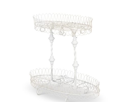 Park Hill French Wire Stand, Antiqued White