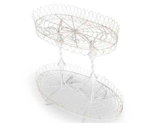 Alternative view of Park Hill French Wire Stand, Antiqued White